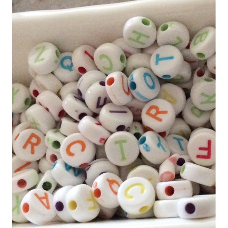 Perles Alphabet Rondes