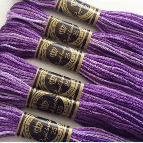 Fils à broder Variations Violette Ombrée